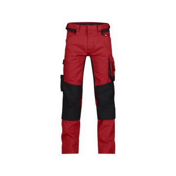 DASSY 200980 Dynax Werkbroek met stretch en kniezakken - Rood