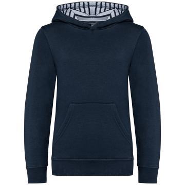 Kariban K4014 Sweater met contrasterende capuchon met motief