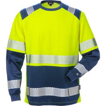 FRISTADS 129514 High vis T-shirt lange mouwen klasse 2 7457 THV