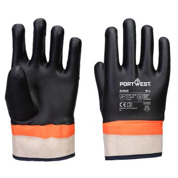 Portwest A402 Grip PVC Sandy Dubbel gedipte handschoen