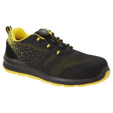 Portwest Sneaker FT08 S1P BOA  Zwart/Geel