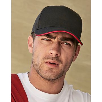 Beechfield CB825C EarthAware® Classic Organic Cotton 5 Panel Cap - Sandwich Peak