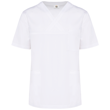 WK. Designed To Work WK504 Katoenen unisex tuniek met korte mouwen