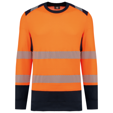 WK. Designed To Work WK420 Gerecyclede veiligheidssweater ronde hals