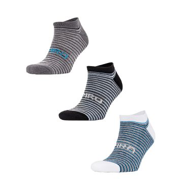 Spiro RT295 3-Pack Mixed Stripe Coolmax Sneaker Socks
