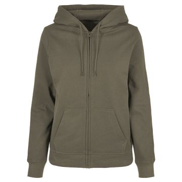 Build Your Brand Basic BYBB009 Ladies Basic Zip Hoody