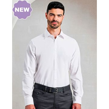 Premier Workwear PW203 Men’s Long Sleeve ‘Recyclight’ Poplin Shirt