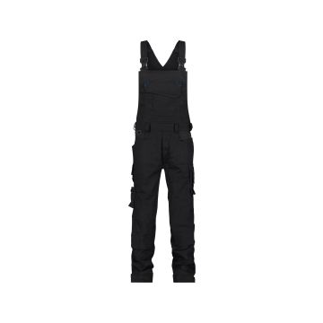 DASSY 400163 Tronix Bretelbroek met stretch en kniezakken - Zwart