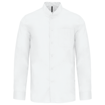 Kariban K515 Herenoverhemd met "Mao" kraag lange mouwen
