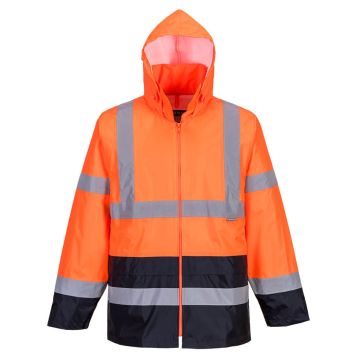 Portwest H443 Hi-Vis Klassiek Tweekleuren Regenjack