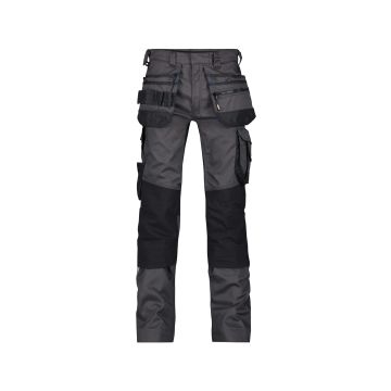 DASSY 200975 Flux Holsterzakkenbroek met stretch en kniezakken - Grijs