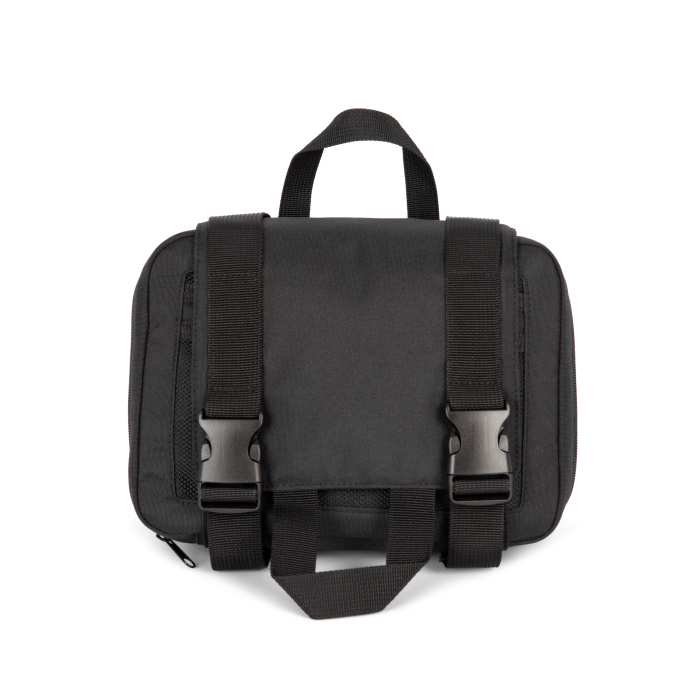 Kimood KI0370 Gerecycleerde toilettas met dubbel vak Black One Size