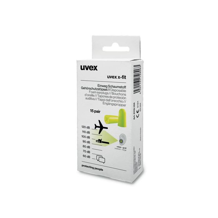uvex x-fit 2112133 SNR 37 dB gr, mt M