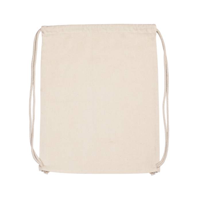 Kimood KI0139N Rugzak van biokatoen met koordjes Natural One Size