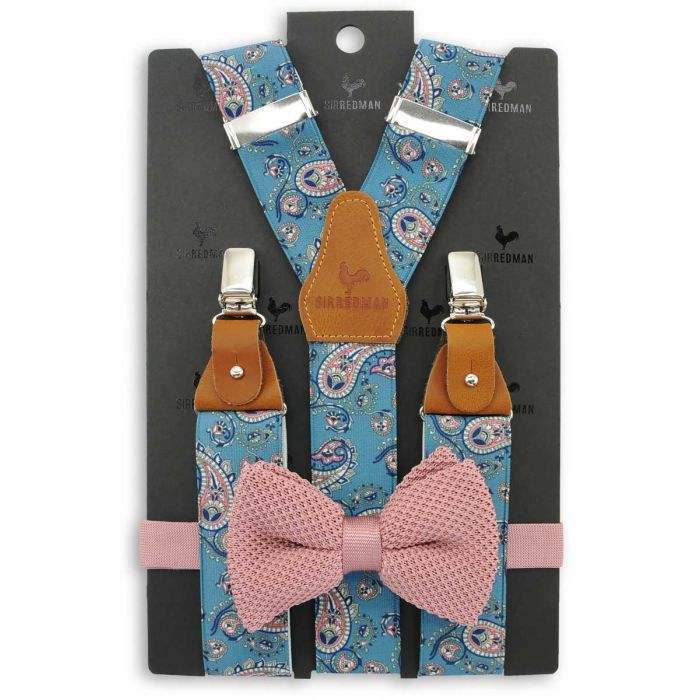 Sir Redman SR20044 ( SRCOMBI20044B ) bretels combi pack Pedro Paisley blauw