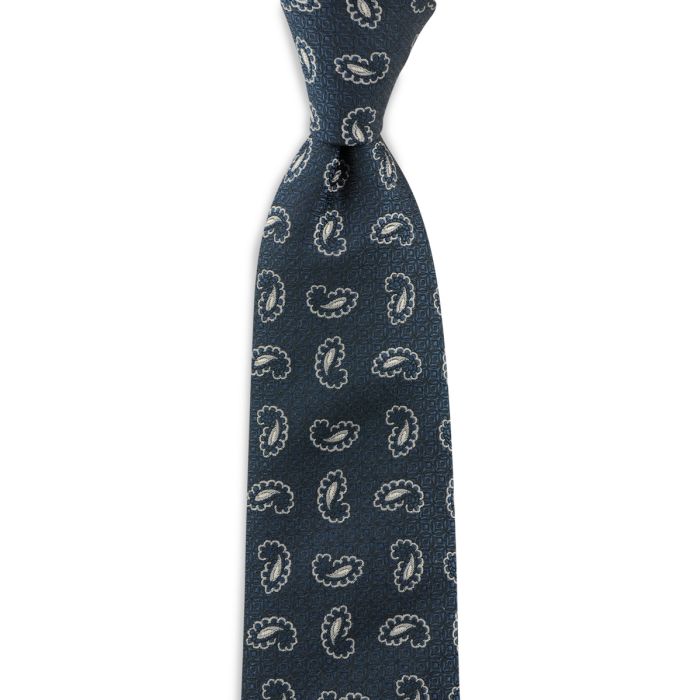 Sir Redman SR22097 ( SRTIE22097 ) stropdas C'est Paisley marineblauw