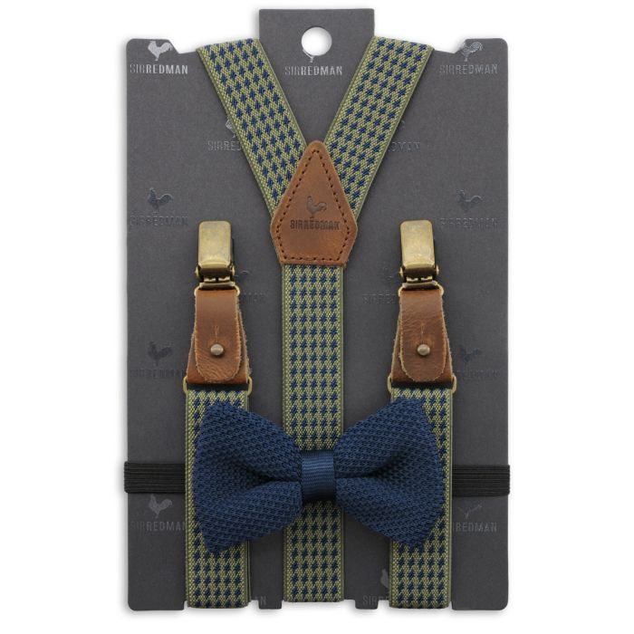 Sir Redman SR26003 ( SRCOMBIKIDS2603B ) Kids bretels combi pack Mr Dolph Dogtooth