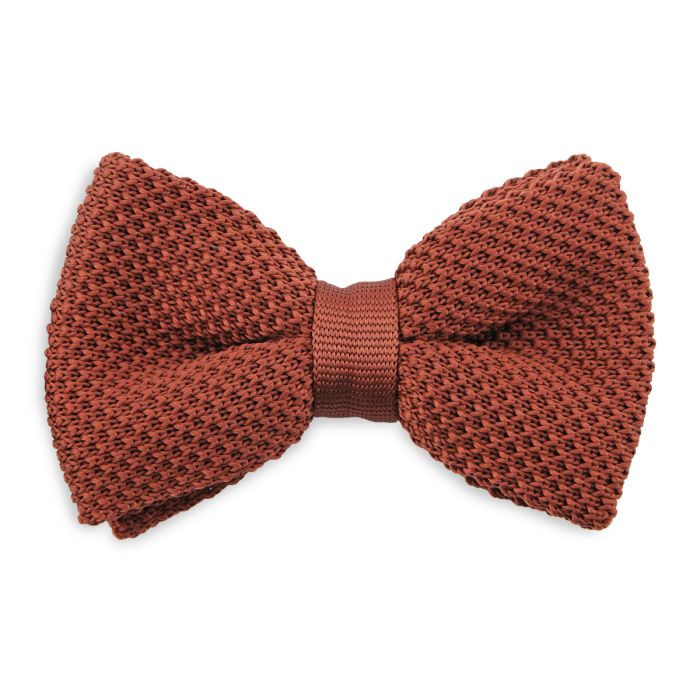 Sir Redman SR24012 ( SRBOWTIE24012 ) gebreide strik roestbruin