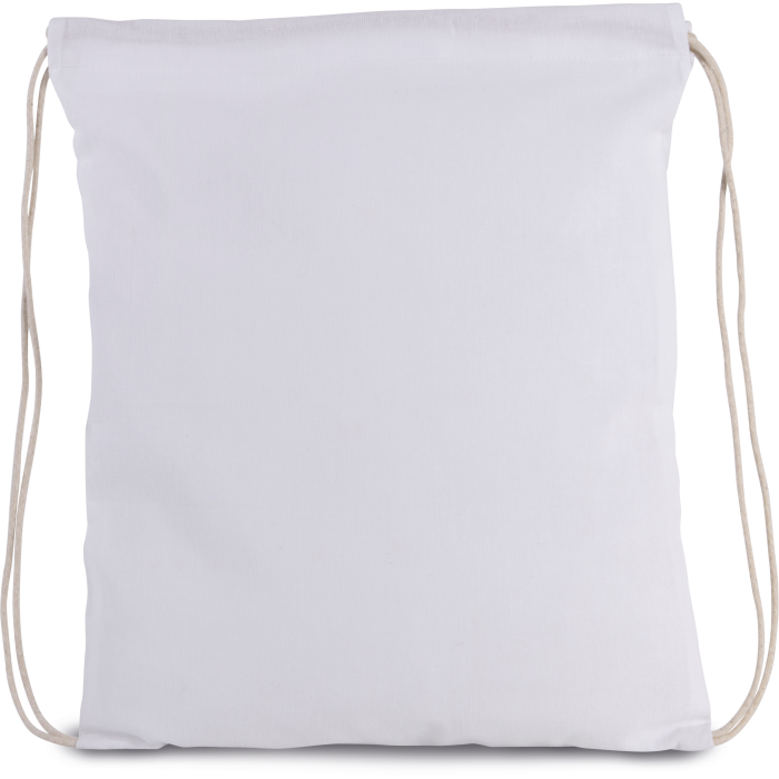 Kimood KI0147 Rugzakje van biokatoen met koordjes White One Size