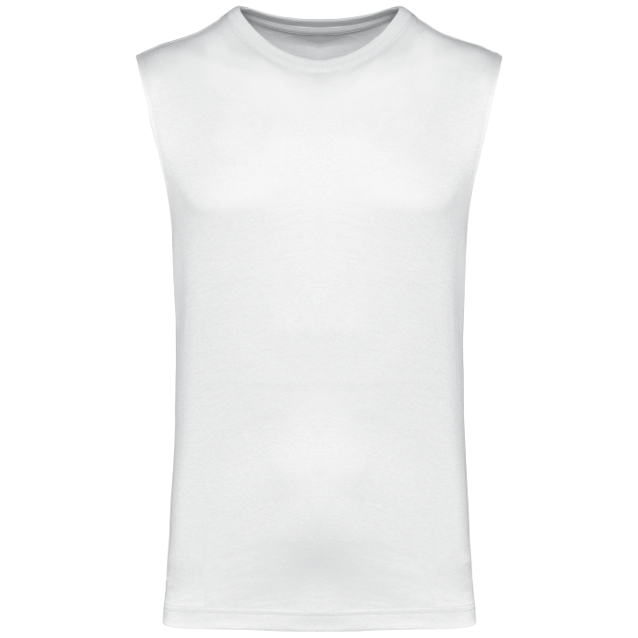 Kariban K3022ORGX Mouwloos heren T-shirt Bio 150 White 3XL