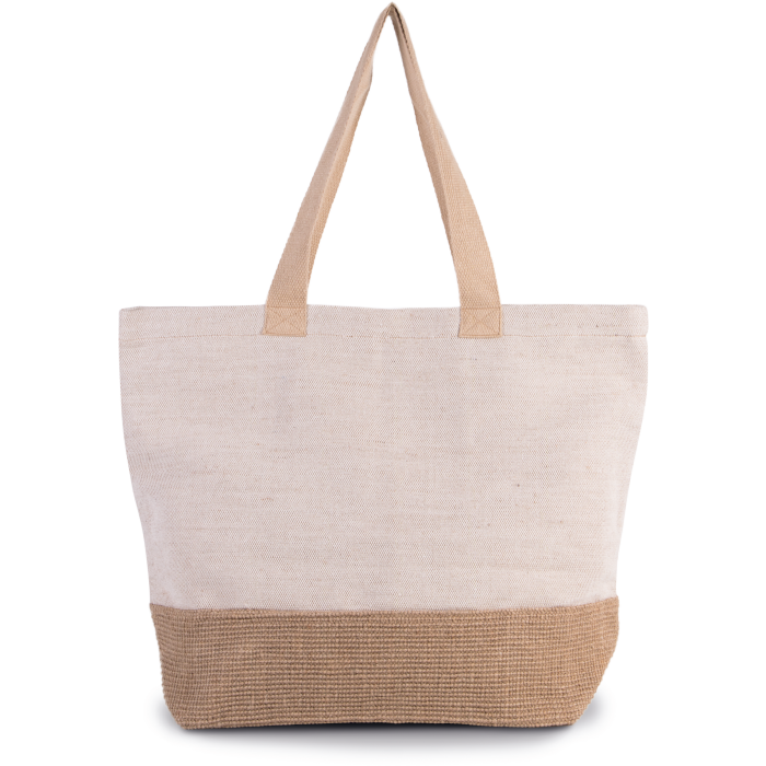 Kimood KI0258N Rustieke shopper/reistas Rustic Natural / Natural One Size