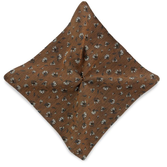 Sir Redman SR29087 ( SRPOCKET2987 ) pochet Flower Finesse Brown