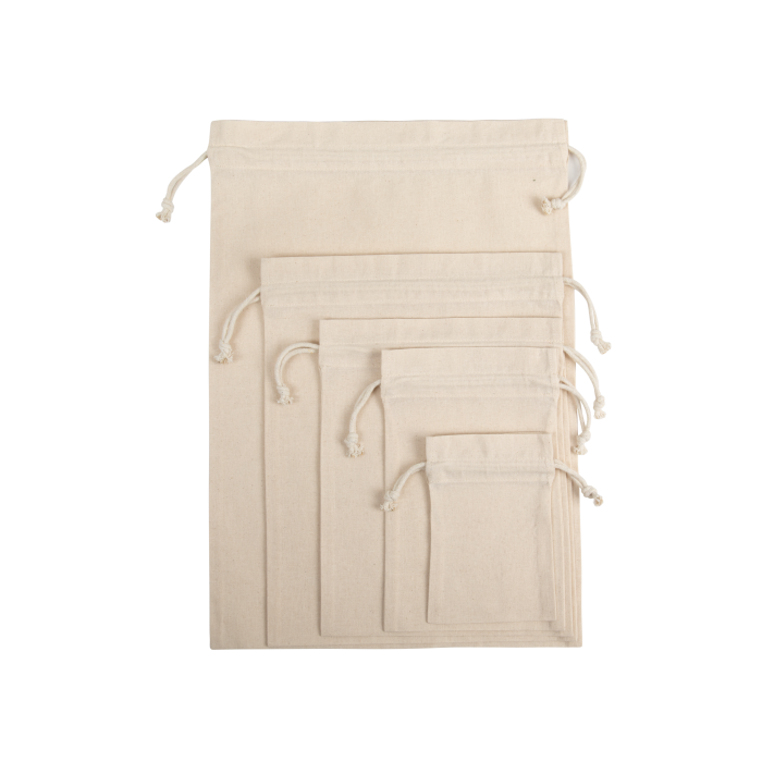 Kimood KI0750XL Tas met tunnelkoord Natural XL