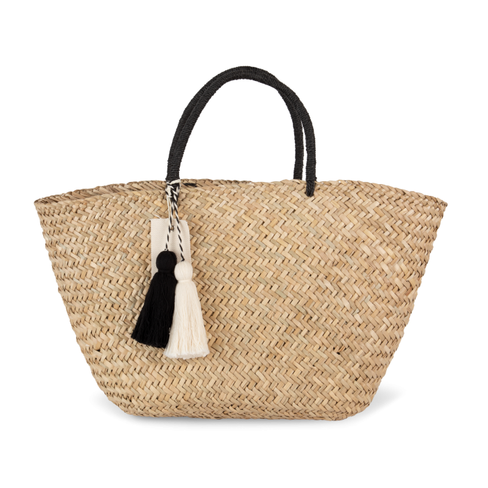 Kimood KI5225 Rieten boodschappenmand Straw One Size