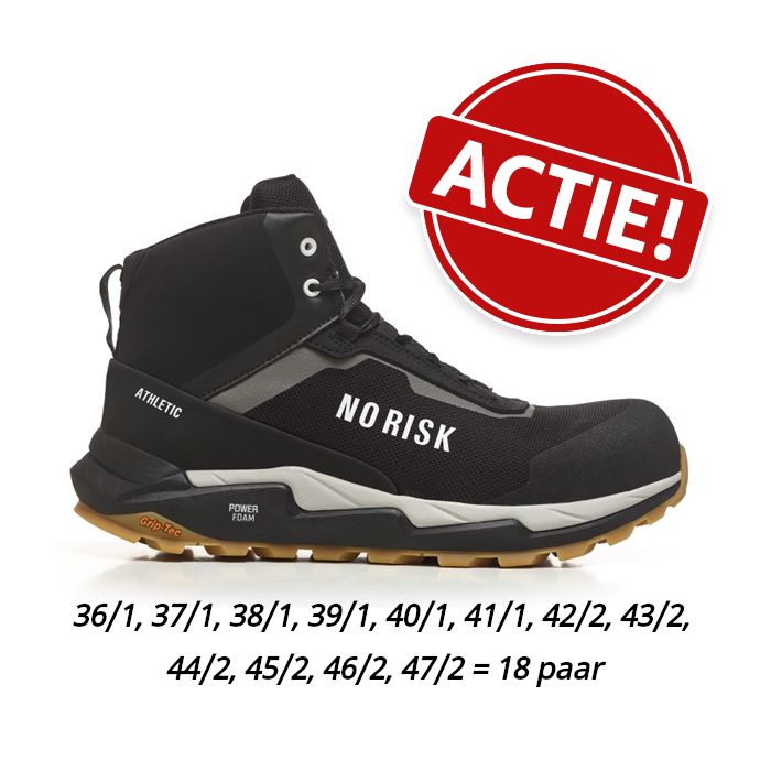 No Risk Athletic Mid Black 1019.00 Assortiment a 18 paar