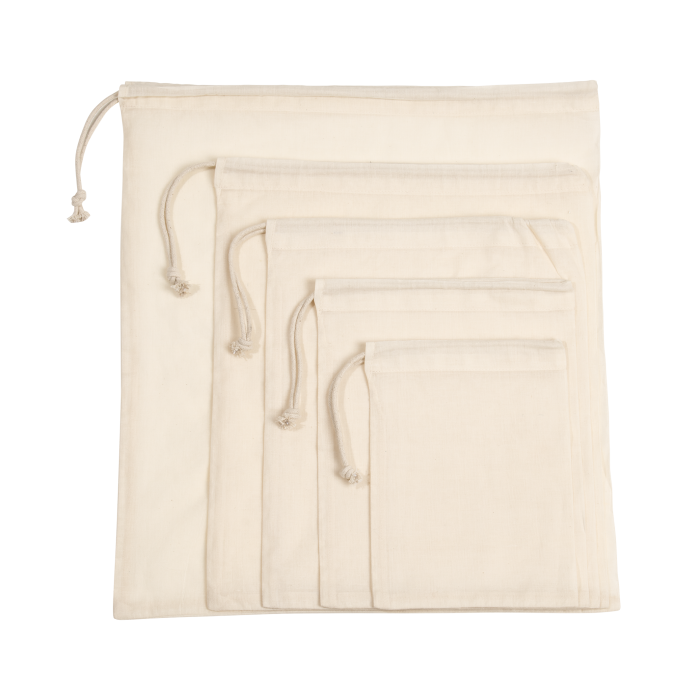 Kimood KI0729XL Tas met tunnelkoord van biologisch katoen Natural XL