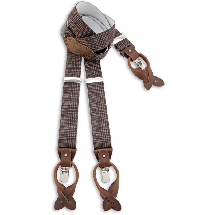 Sir Redman SR21069 ( SR69 ) luxe bretels geruit Pied-de-Poule