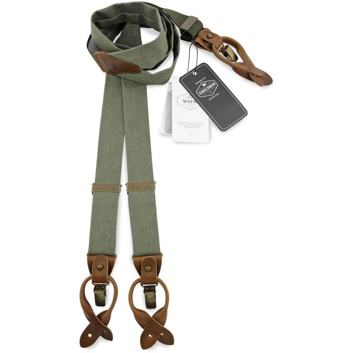 Sir Redman SR35006 WORK bretels groen denim