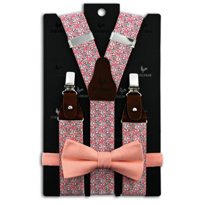 Sir Redman SR20047 ( SRCOMBI20047B ) bretels combi pack Fiori Pastelli roze