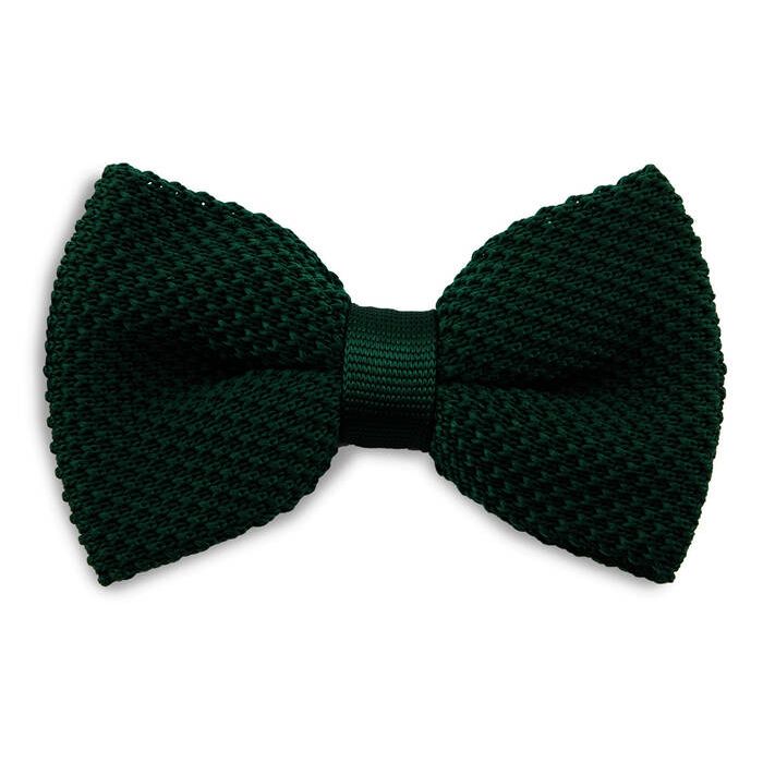 Sir Redman SR24001 ( SRBOWTIE24001 ) gebreide strik flessengroen