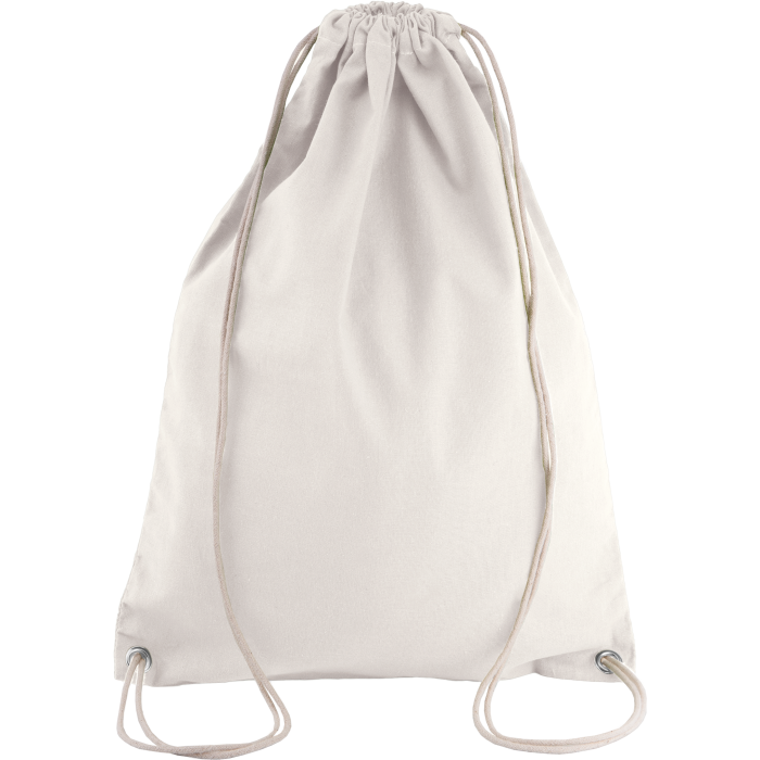 Kimood KI0125N Katoenen rugzak met koordjes Natural One Size