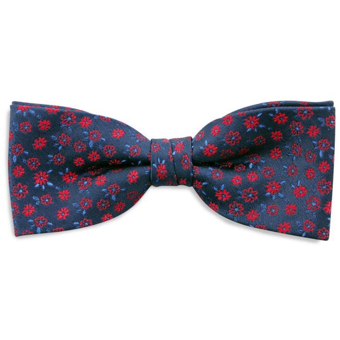 Sir Redman SR24085 ( SRBOWTIE24085 ) strik Little Flowers blauw